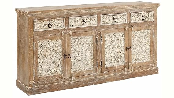 Wood Paulista Sideboard Storage Cabinet for Living Room 
