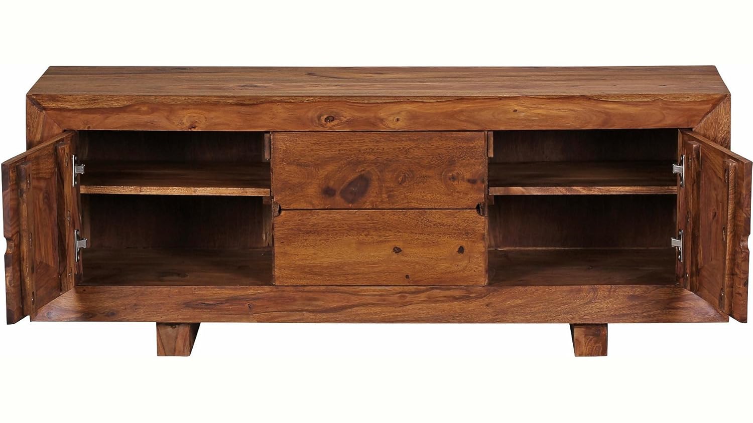 APRODZ Sheesham Wood Diadem Sideboard Storage Cabinet for Living Room