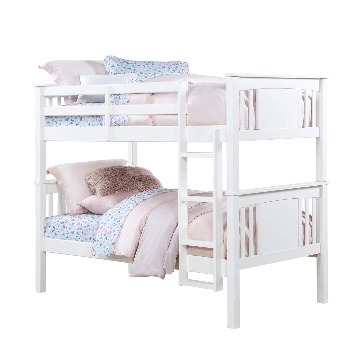 Sheesham Wood Beerar Kids Bunk Beds with Ladder for Bedroom 