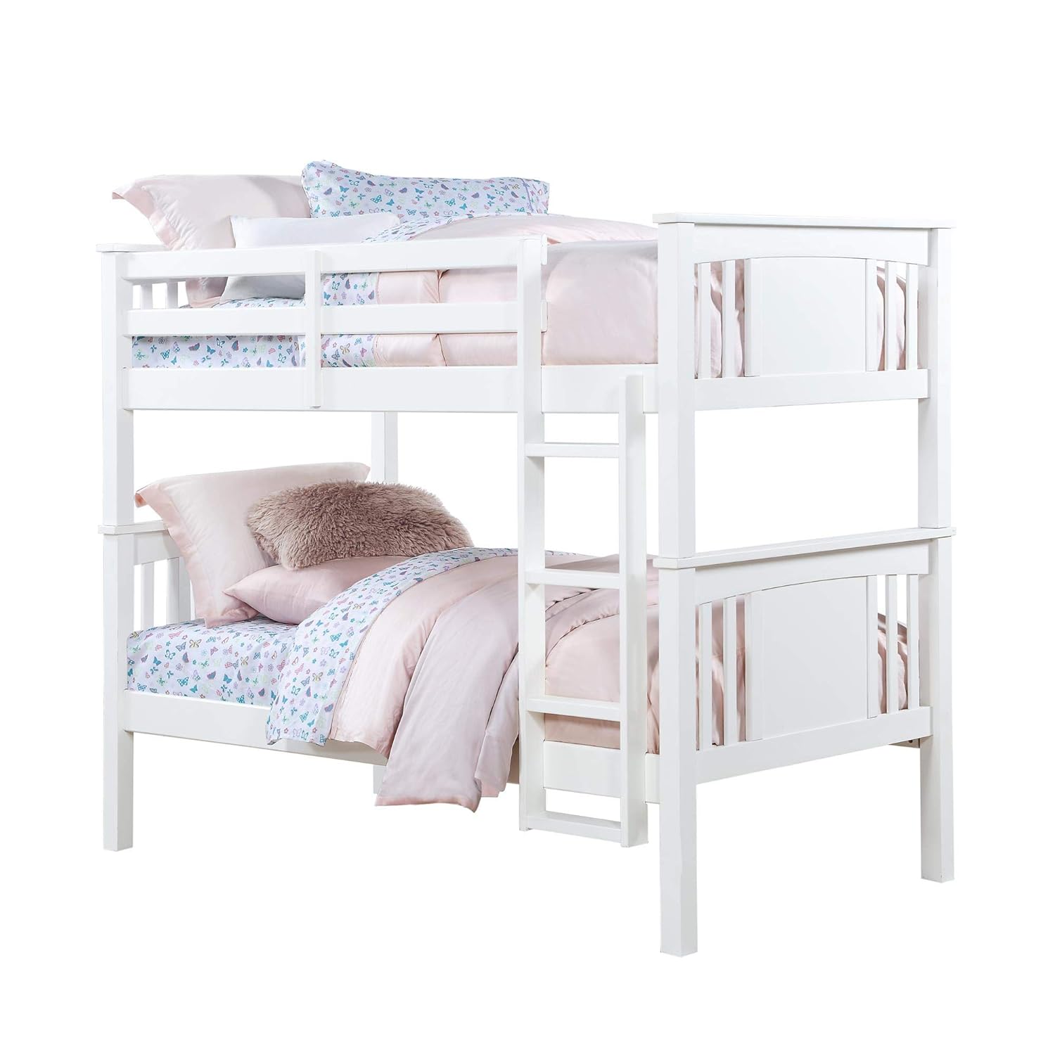 Sheesham Wood Beerar Kids Bunk Beds with Ladder for Bedroom 