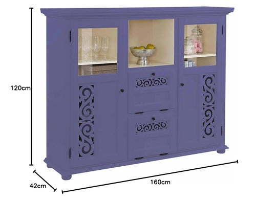 Translation missing: en.APRODZ Soild Wood Fora Sideboard Storage Cabinet for Living Room | Siberian IRIS Finish
