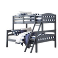 APRODZ Solid Wood Reese Bunk Bed for Bedroom | Light Grey Finish