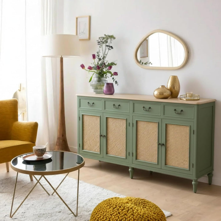 Translation missing: en.Solid Wood Sideboard Cabinet with 3 Drawer Storage Organize Cabinet for Home Dinning Kitchen Living Room &amp; Bedroom Multi Shelves Door Cabinets Hallway Dinning  Cabinets &amp; Storage