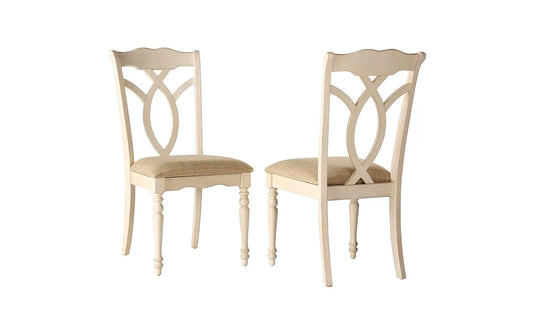 Translation missing: en.APRODZ Mango Wood Cordoba Dining Chair Set for Home | Set of 2 Chair | Cream Finish