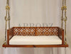 Swing Wooden Jhula with Brass Coated Chainfor Indoor Outdoor & Balcony | House Swings