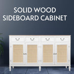 Solid Wood Sideboard Cabinet with 3 Drawer Storage Organize Cabinet for Home Dinning Kitchen Living Room & Bedroom Multi Shelves Door Cabinets Hallway Dinning  Cabinets & Storage