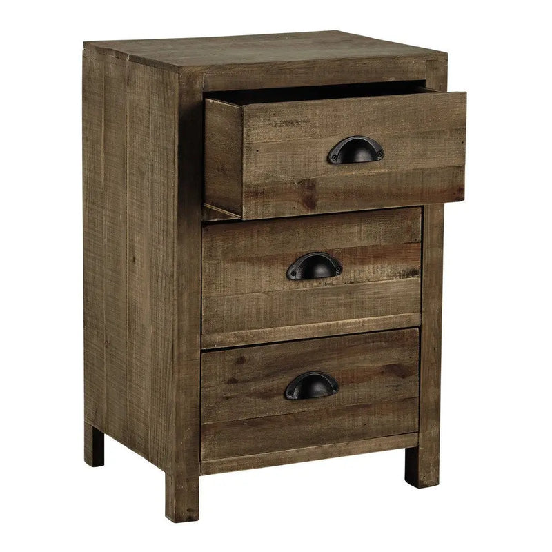 Solid Wood Manki Bedside Storage Table for Living Room 