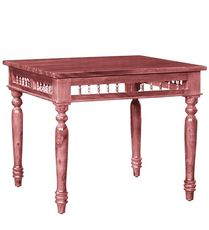 Sheesham Wood Norcross 4 Seater Dining Table Set for Home | Dining Furniture | Brown Finish 