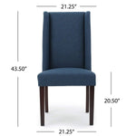 Rove Fabric Dining Chair (Set of 2), Navy Blue 