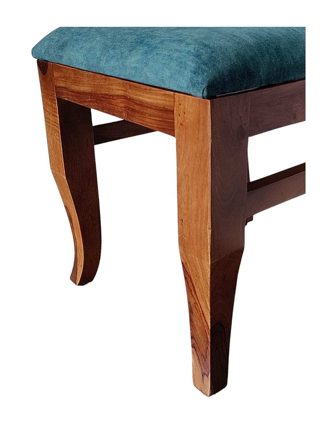 Noetic Solid Sheesham Wood 6 Seater Dining Table with Chairs (Rustic Teak Finish)