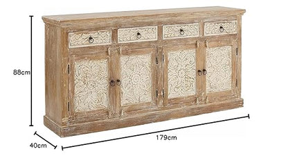 Wood Paulista Sideboard Storage Cabinet for Living Room 
