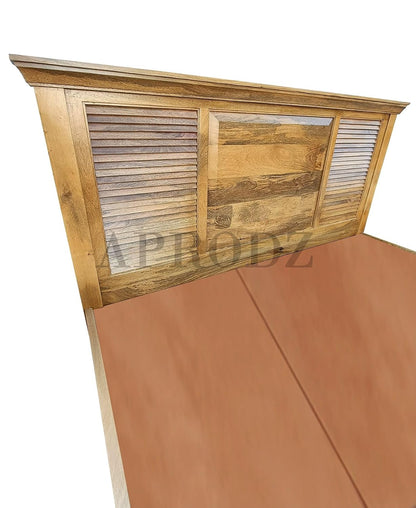 Elmore Mango Wood Bed for Bedroom Furniture (Solid Wood - Natural)