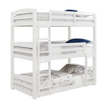 Ipsotu Mango Wood Bunk Bed Without Storage Single Bed Furniture for Bedroom Living Room Home (Mango - Brown) 