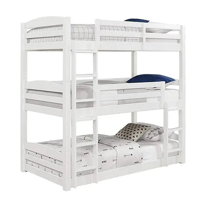 Ipsotu Mango Wood Bunk Bed Without Storage Single Bed Furniture for Bedroom Living Room
