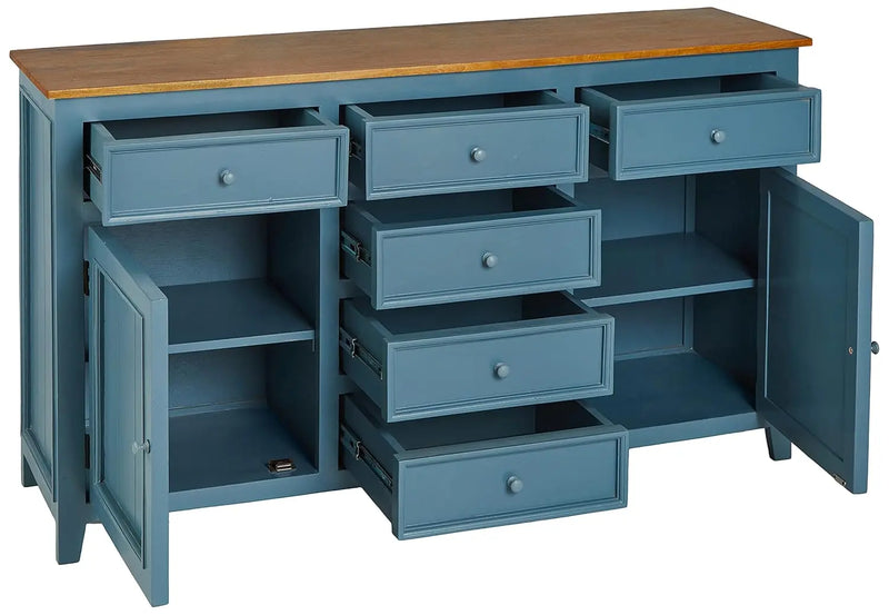 Mango Wood Cubatao Sideboard Storage Cabinet – Living Room Wooden Sideboard 
