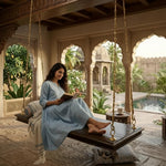 Jhula for Adults for Home 2 Seater Swing Wooden Jhula for Indoor Outdoor & 