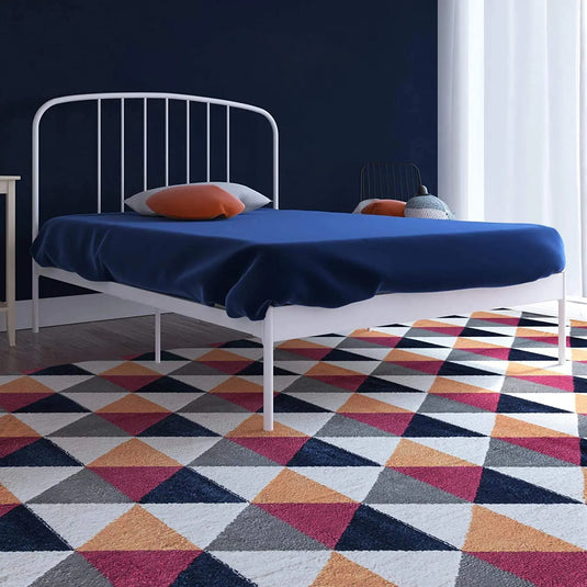Translation missing: en.Metal Bed Frame with Rounded Headboard