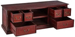 Mango Wood Sulla LED TV Stand Cabinet for Bedroom – Solid Wood TV Unit 