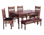 Sheesham Wood Norcross 6 Seater Dining Set
