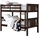 Sheesham Wood Beerar Kids Bunk Beds with Ladder for Bedroom 