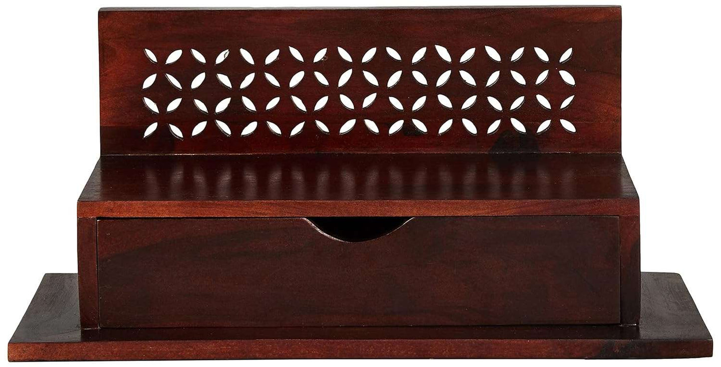 Aprodz Solid Wood Mandir/Prayer Shelf-Mahogany…