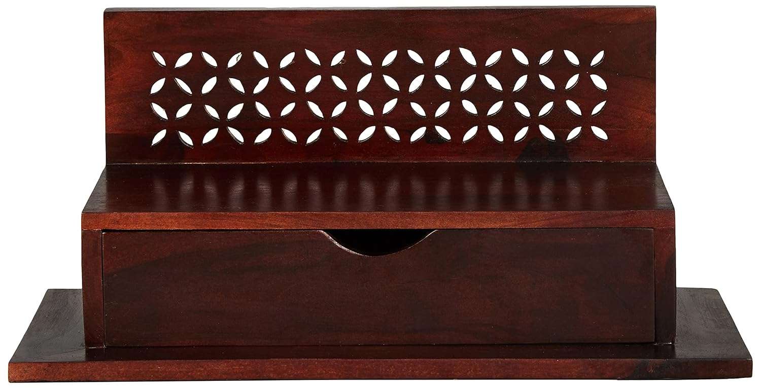 Aprodz Solid Wood Mandir/Prayer Shelf-Mahogany…