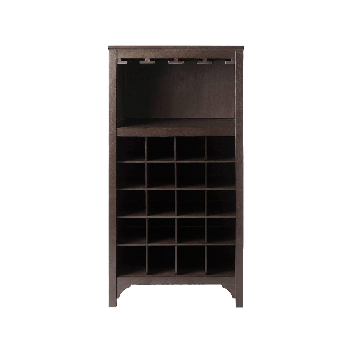 APRODZ Mango Wood Wine Storage Yuna Stylish Bar Cabinet for Living Room