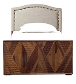 Sheesham Wood Without Storage Enoc Single Size Bed for Bedroom Stylish | Brown Finish 