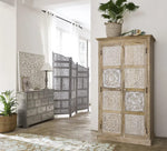 Floreale wardrobe Carved Mango Wood 2-Door Wardrobe rah 