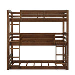 APRODZ Ipsotu Mango Wood Bunk Bed Without Storage Single Bed Furniture for Bedroom Living Room Home (Mango - Brown)