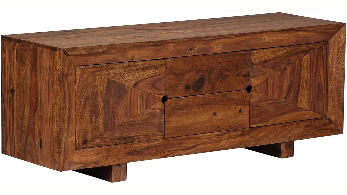 APRODZ Sheesham Wood Diadem Sideboard Storage Cabinet for Living Room