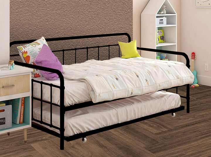 Translation missing: en.Marks Daybed Twin Size Metal and Mdf Trundle Bunk Bed 