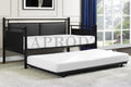 Surte Twin Size Metal Daybed with Trundle Bed 
