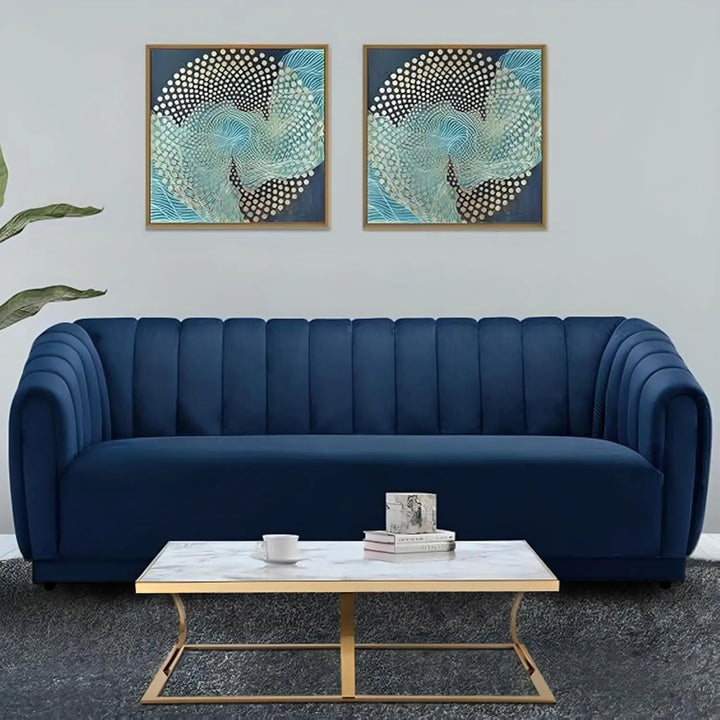 Translation missing: en.Serene Modern Channel Sofa 3-Seater Couch for Living Room 