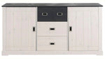 APRODZ Solid Wood Horizonte Sideboard Storage Cabinet for Living Room