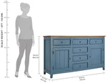 Mango Wood Cubatao Sideboard Storage Cabinet – Living Room Wooden Sideboard 