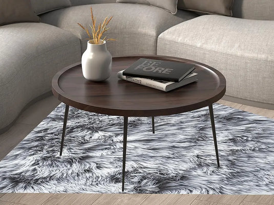 Translation missing: en.olid Sheesham Wood &amp; Carbon Steel Coffee Table | Stylish &amp; Durable Living Room Centerpiece 