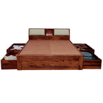 Sheesham Wood Allure Bed with Storage for bedroom 