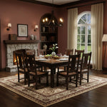 Solid Sheesham Wood Dining Table Set of 8 Seater Dinner Dinning Table with 8 Chair for Dining Furniture for Living Room Home Hotel Office Self Assembly 