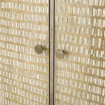Madera Metal & Mango Wood 2-Wardrobe Door – Natural Storage Almirah 