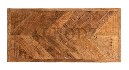Parquetry Hairpin Leg Coffee Table - Unique Home Decor Piece