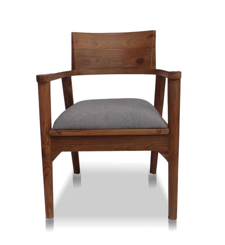 Translation missing: en.Solid Teak Wood 6 Seater Dining Table Set with Chairs | Premium Wooden Dining Set for Home, Kitchen &amp; Dining Room | Handcrafted Furniture with Natural Finish 