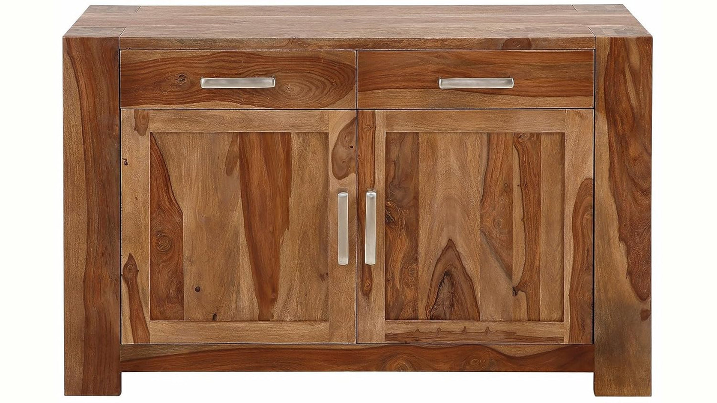 APRODZ Sheesham Wood Olinda Sideboard Storage Cabinet for Living Room