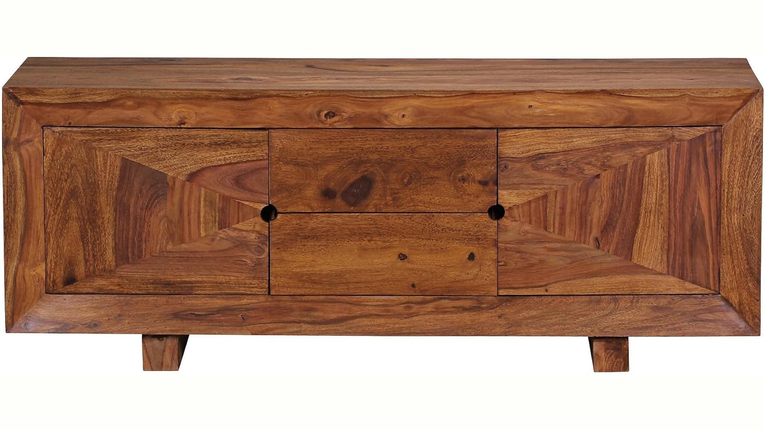 APRODZ Sheesham Wood Diadem Sideboard Storage Cabinet for Living Room