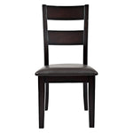 APRODZ Sheesham Wood Arac Dining Chair Set for Home | Set of 2 Chair | Dark Brown Finish