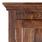 APRODZ Sheesham Wood Multipurpose Storage 2-Door Lima Wardrobe Almirah