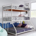 Chavez Triple Twin Size Metal Triple (3Bed) Bunk Bed - Black Powdercoated 