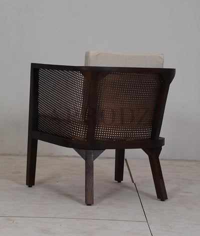 Theodore Armchair in Cane Work (Acacia Wood, Walnut)