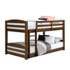 Mango Wood Bunk Bed Without Storage Single Bed Furniture for Bedroom Living Room Home (Brown Finish)