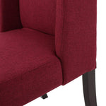 Rove Fabric Dining Chair (Set of 2), Deep Red 